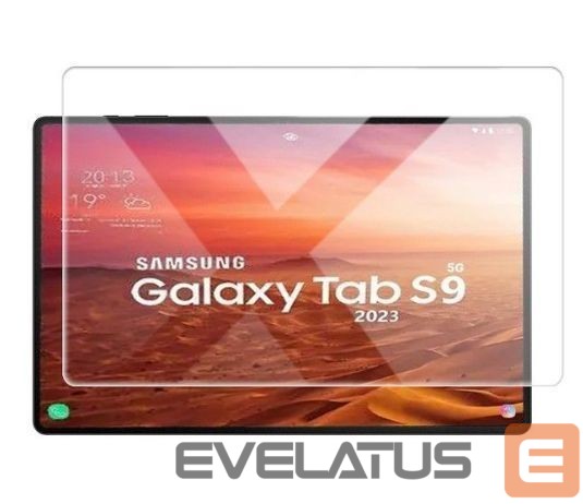 Kaitseklaasid Evelatus Galaxy TAB S9 Ultra 3x strong 0.33mm Flat Clear Glass Anti-Static