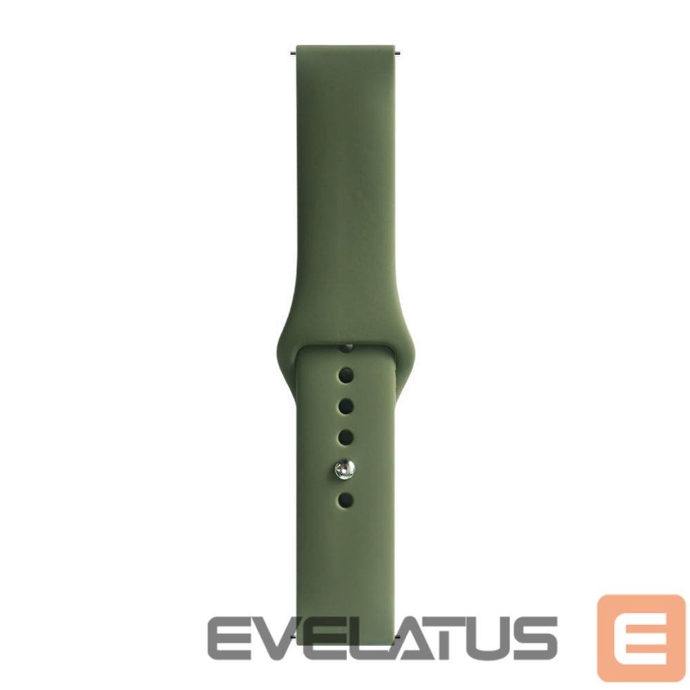 Rihm Evelatus Evelatus Watch 22mm Silicone Loop Watch Straps (130mm M/L) Dark Green
