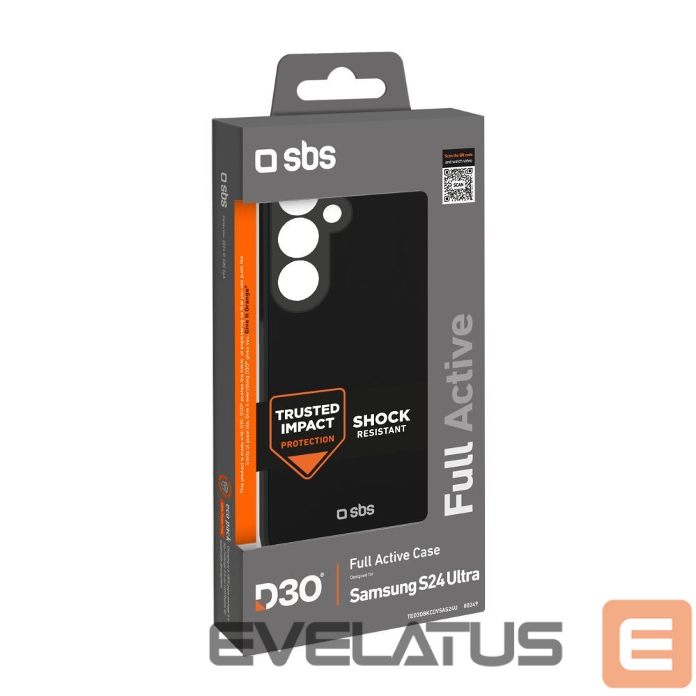 Muu SBS SBS Full Active D3O case for Samsung Galaxy S24 Ultra - black