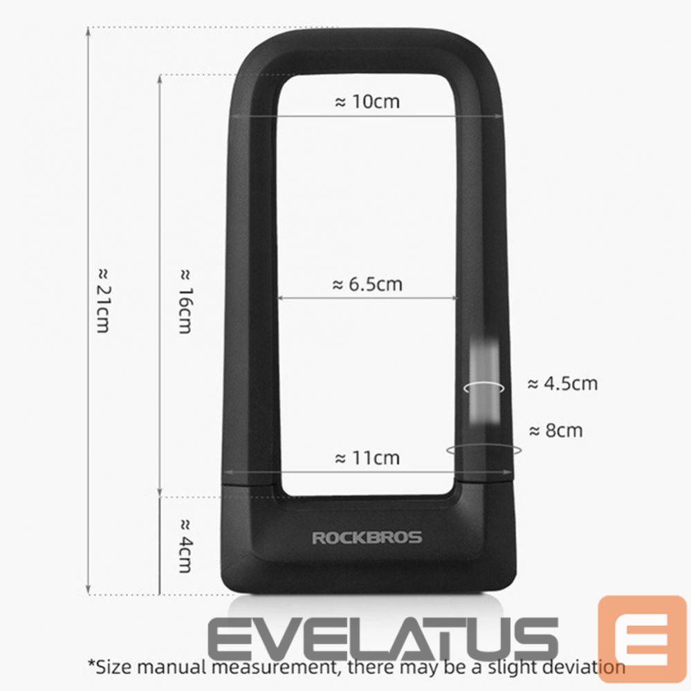 Jalgratta tarvik Rockbros Rockbros RKS626-BK U-lock Bike Lock - Black