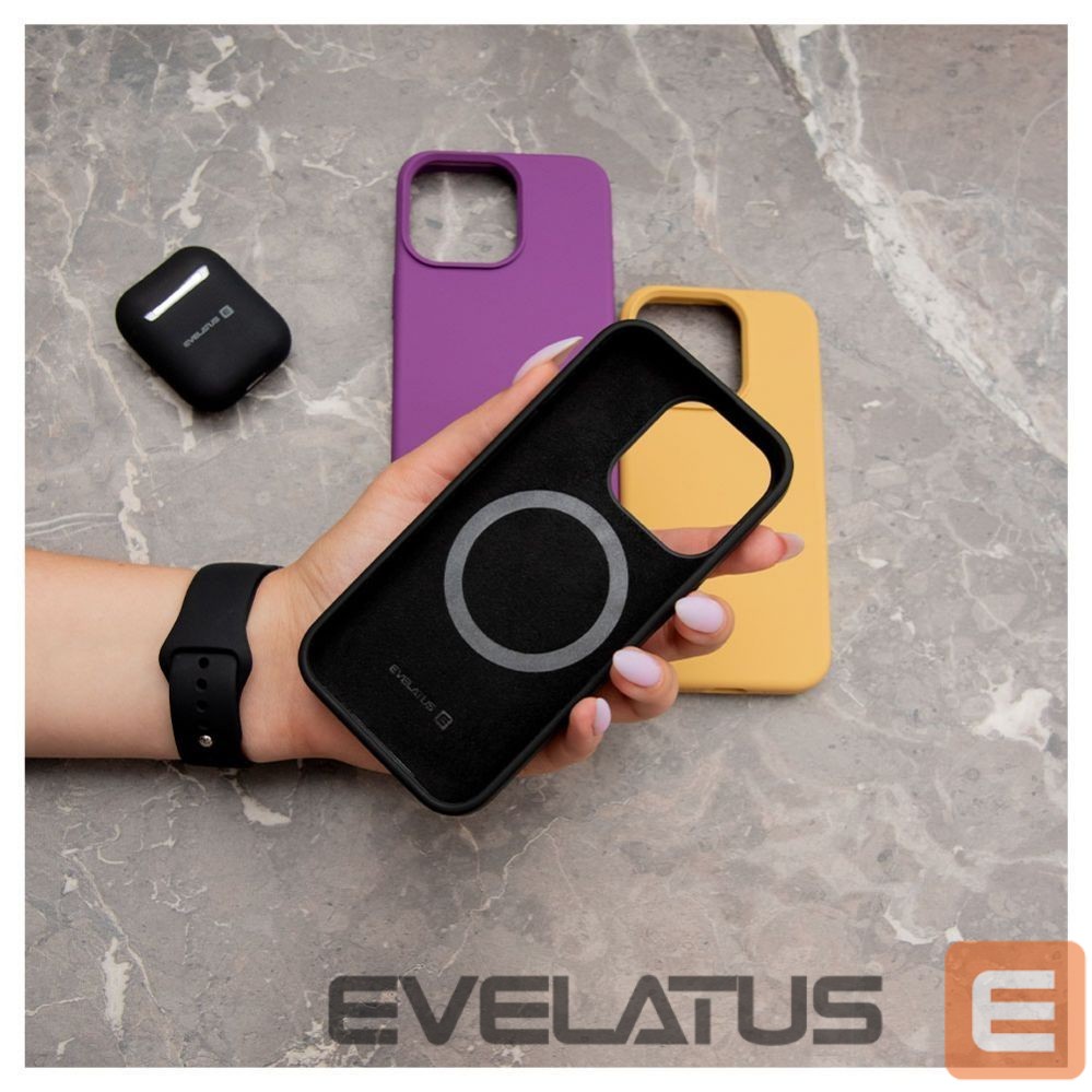 Tagakaaned Evelatus Apple iPhone 13 Pro Premium Magsafe Soft Touch Silicone Case Black