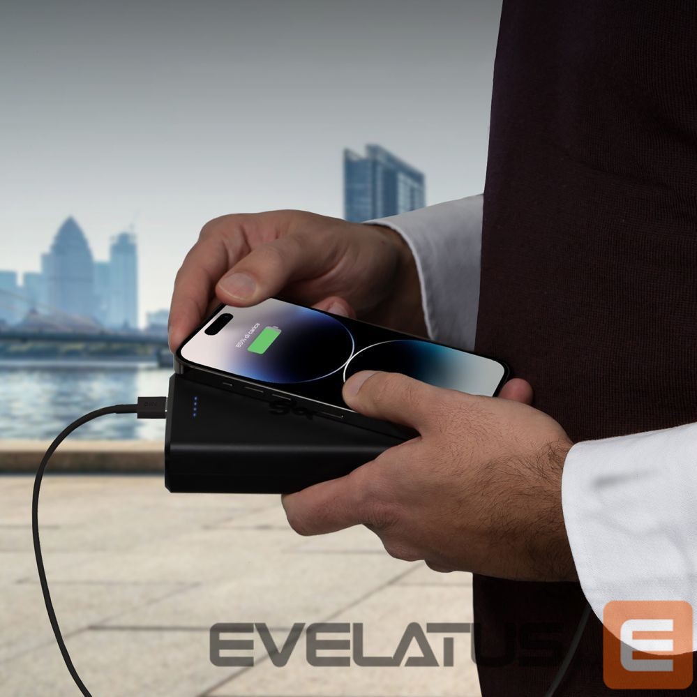 Väline aku SBS Powerbank Puro Fast 20000 mAh 2x USB-A + 1x USB-C - black