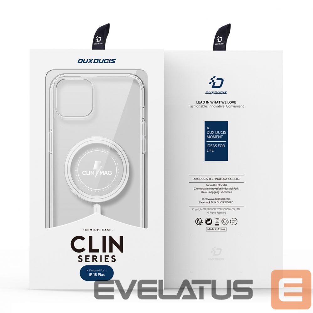 Tagakaaned Dux Ducis iPhone 15 Plus Case with MagSafe Dux Ducis Clin - Transparent