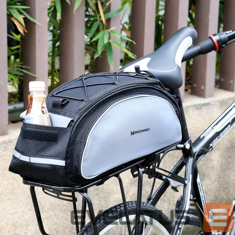 Jalgratta tarvik Wozinsky Wozinsky Bike Pannier Bag with Shoulder Strap 13L Black (WBB1BK)