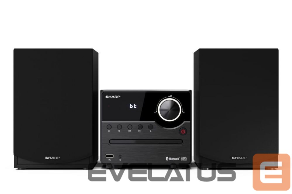 Interaktiivne lahendus Sharp XL-B512(BK) Hi-Fi Micro System, CD/FM/USB/Bluetooth v5.0, 45W, Black