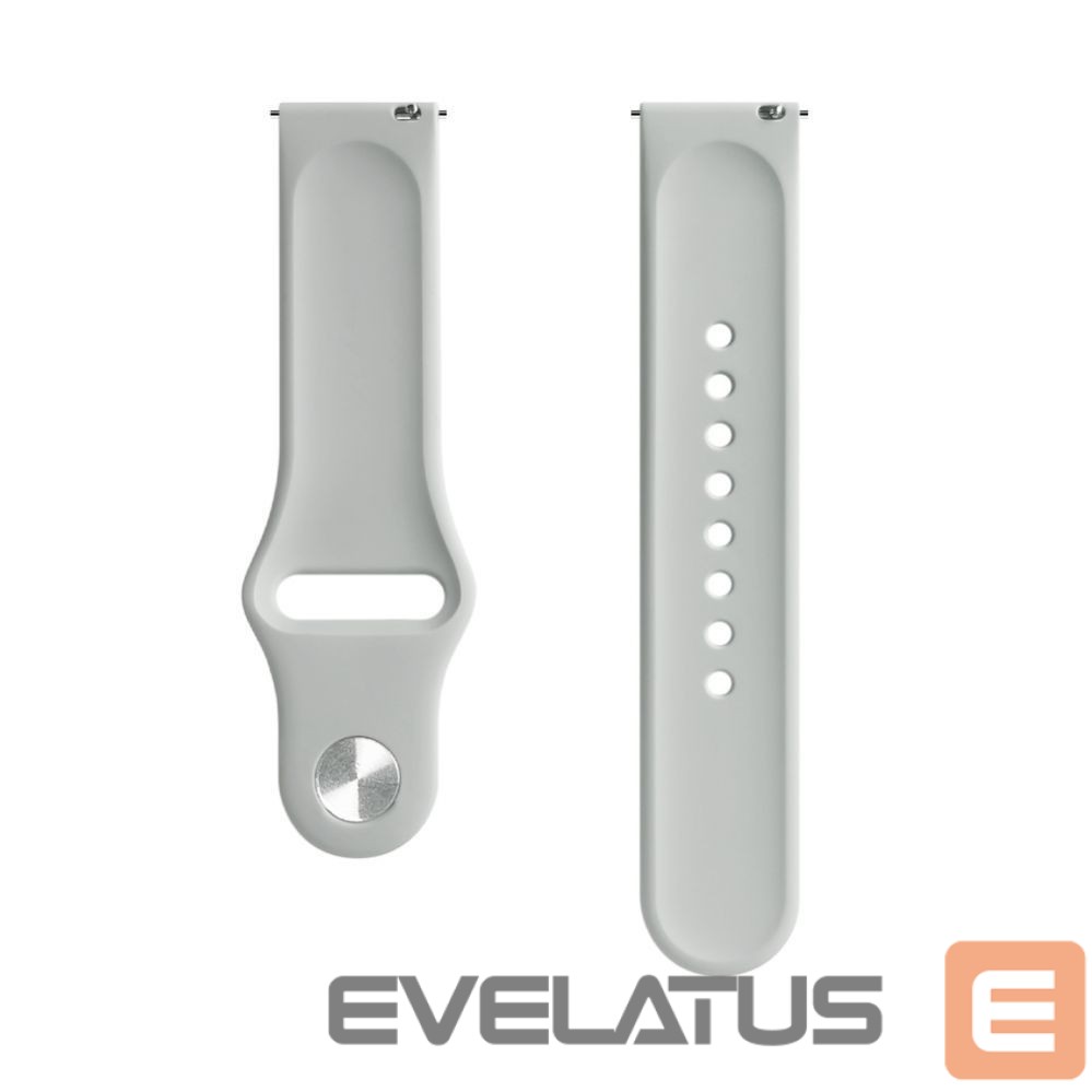 Rihm Evelatus Evelatus Watch 22mm Silicone Loop Watch Straps (S/M 110mm) Gray