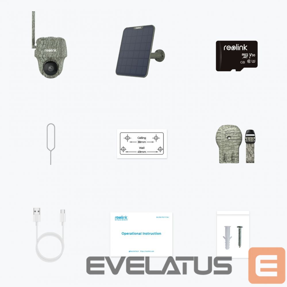 Veebikaamera Reolink Hunting Camera with Solar Panel Go Series G450 PTZ 8 MP Fixed Micro SD, Max. 128 GB