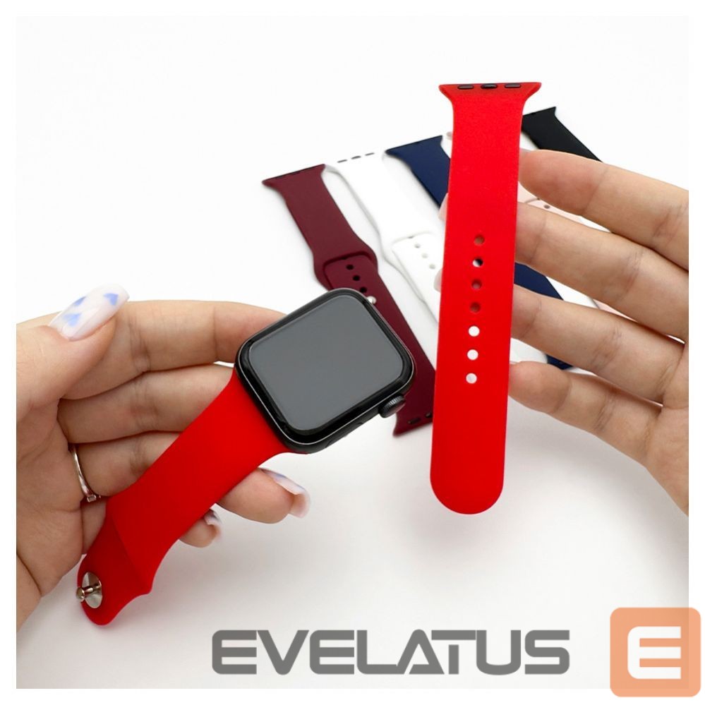 Rihm Evelatus Evelatus Apple Watch 38/40/41mm Silicone Loop Watch Straps (132mm M/L) Blue