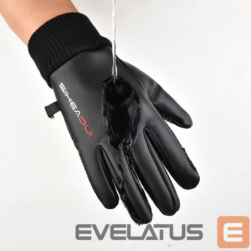 Jalgratta tarvik Hurtel Men's insulated, anti-slip telephone gloves - black
