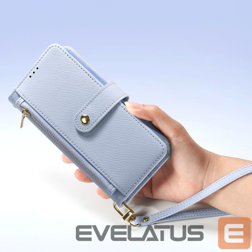 Tagakaaned Dux Ducis Dux Ducis Lawa Leather Case for iPhone 15 Pro - Blue