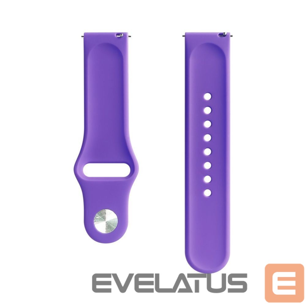 Rihm Evelatus Evelatus Watch 22mm Silicone Loop Watch Straps (130mm M/L) Deep Purple