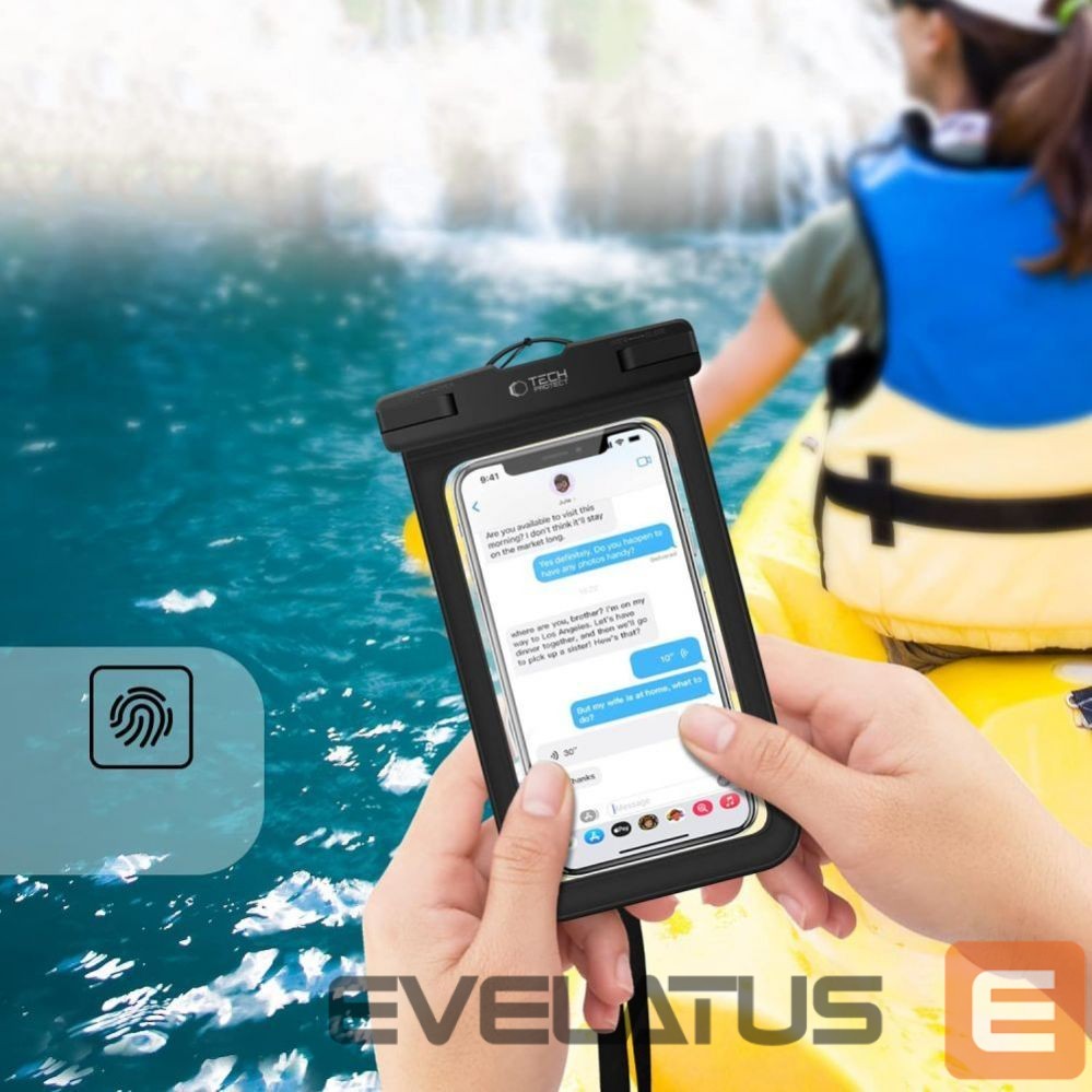 Teised Tech-Protect Tech-Protect Waterproof Case UWC9 waterproof for devices up to 8.9" - black and orange