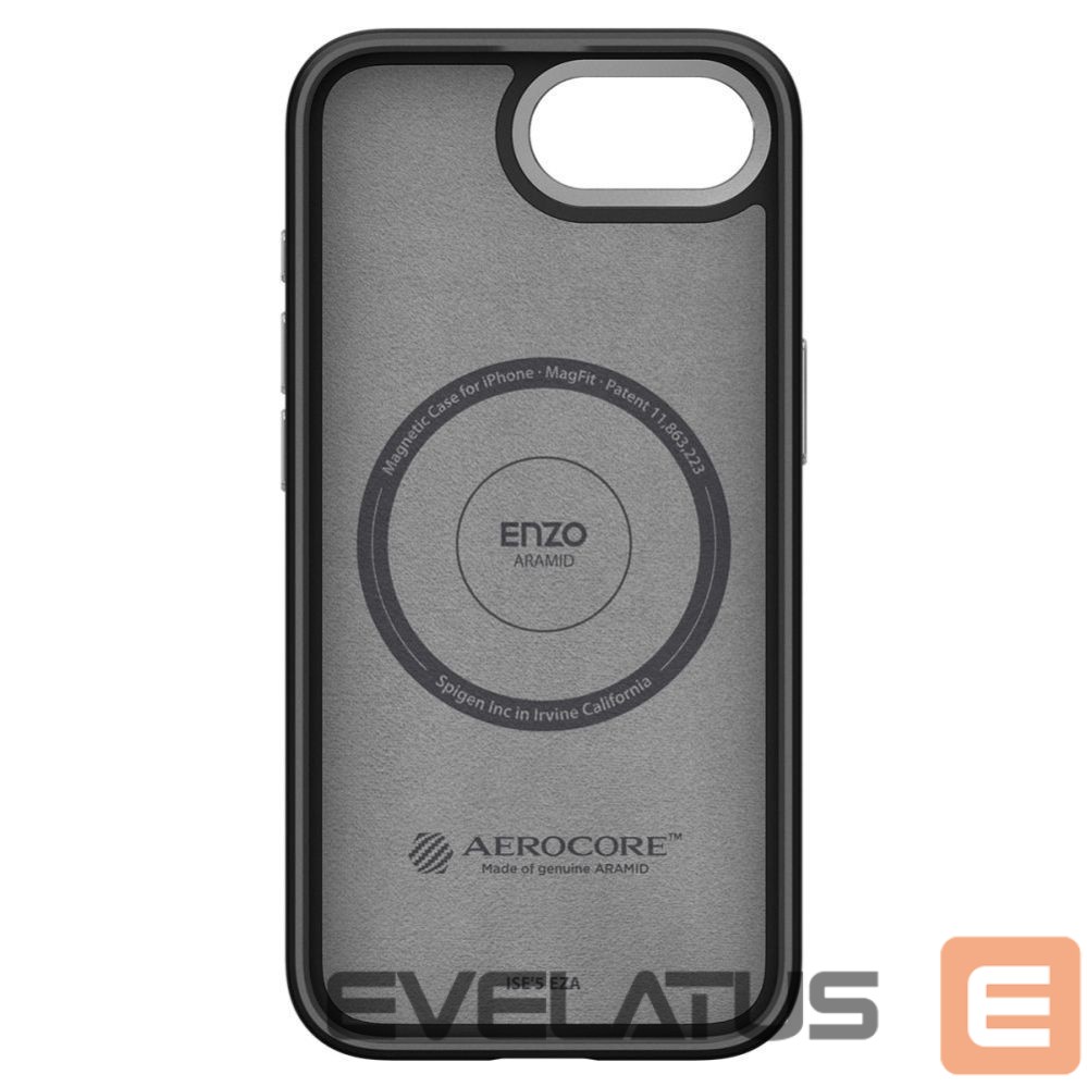 Tagakaaned Spigen Spigen Enzo Aramid MagSafe iPhone 16e Case - Black