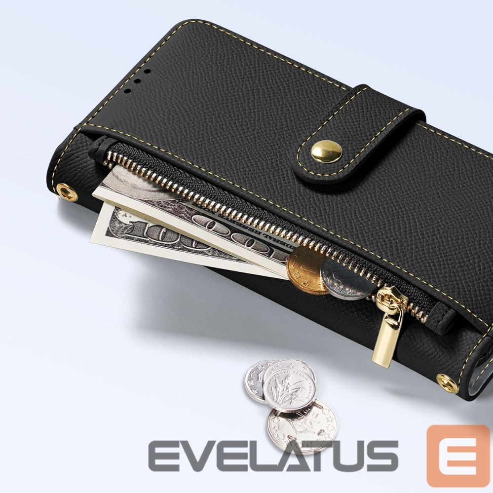 Tagakaaned Dux Ducis Dux Ducis Lawa Leather Case for iPhone 15 Pro Max - Black