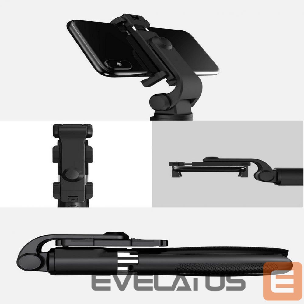Kaameratarvik Tech-Protect Tech-Protect L01S Bluetooth Selfie Stick with Tripod up to 70cm - Black
