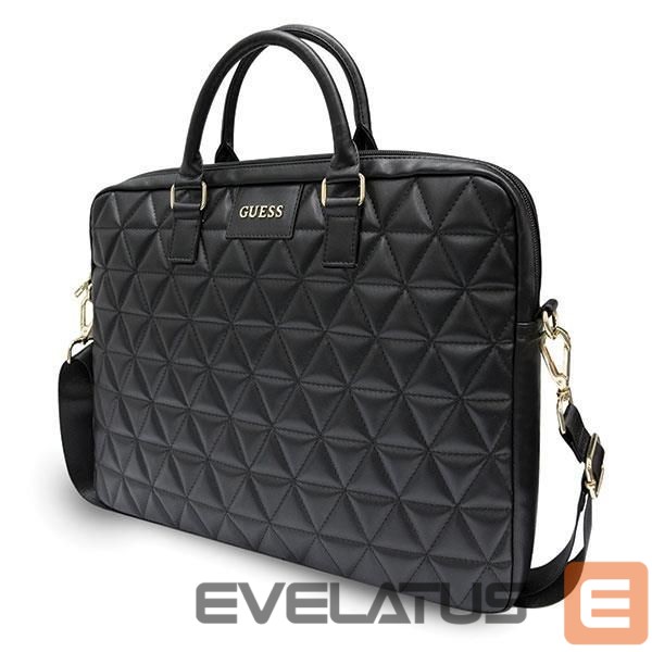 Sülearvuti kott Guess Guess Quilted bag for a 16" laptop - black