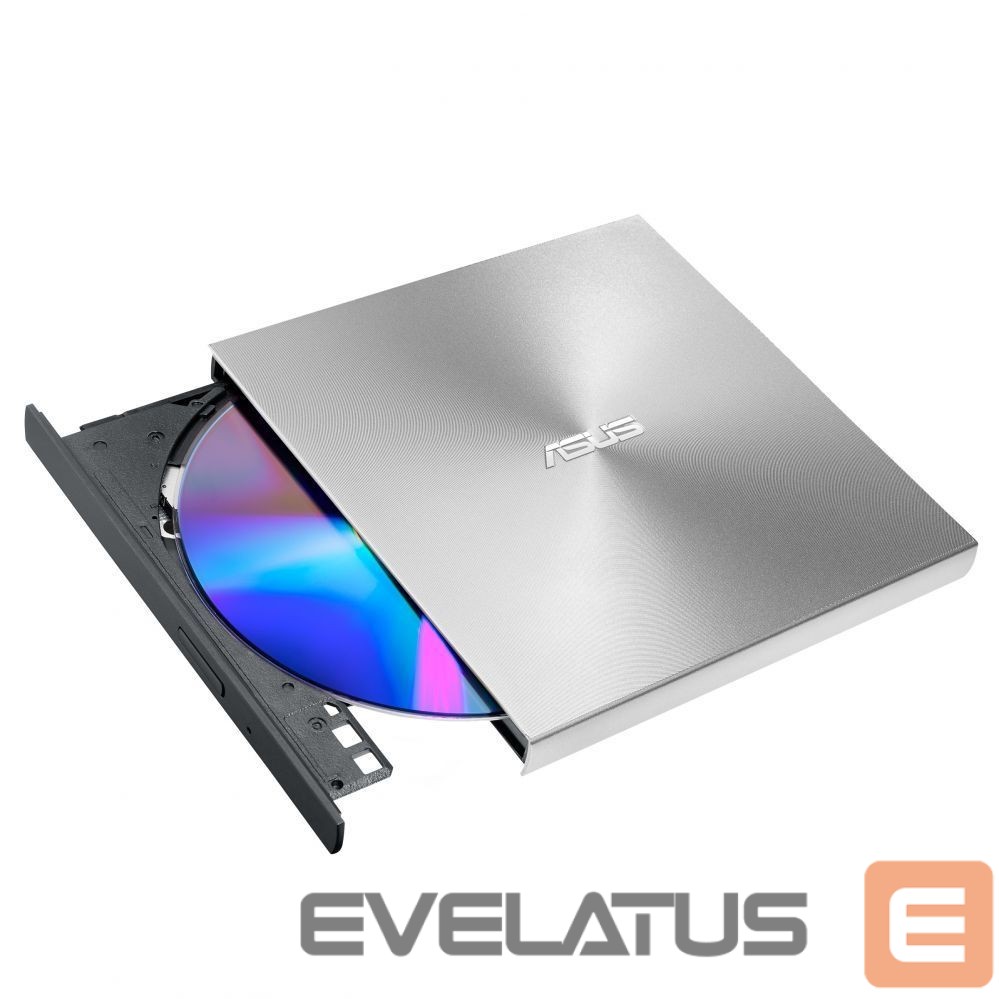 Server – muud tarvikud Asus ZenDrive U8M (SDRW-08U8M-U) Interface USB Type-C, DVD±RW, CD read speed 24 x, CD write speed 24 x, Silver