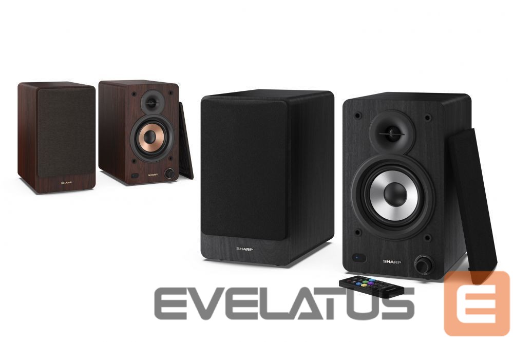 Arvutikõlarid Sharp CP-SS30 Bookshelf Speakers, Black