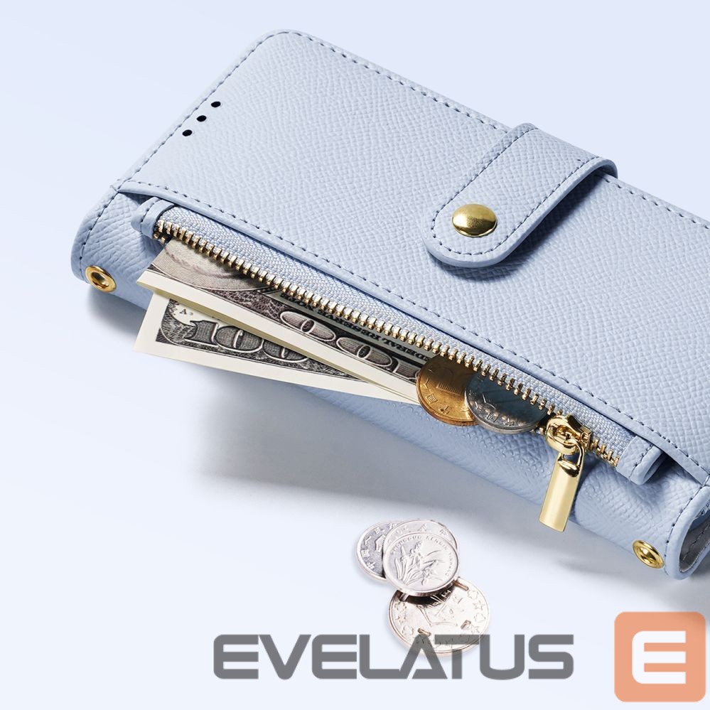 Tagakaaned Dux Ducis Dux Ducis Lawa iPhone 16 Pro Leather Case with Detachable Magnetic Wallet - Blue