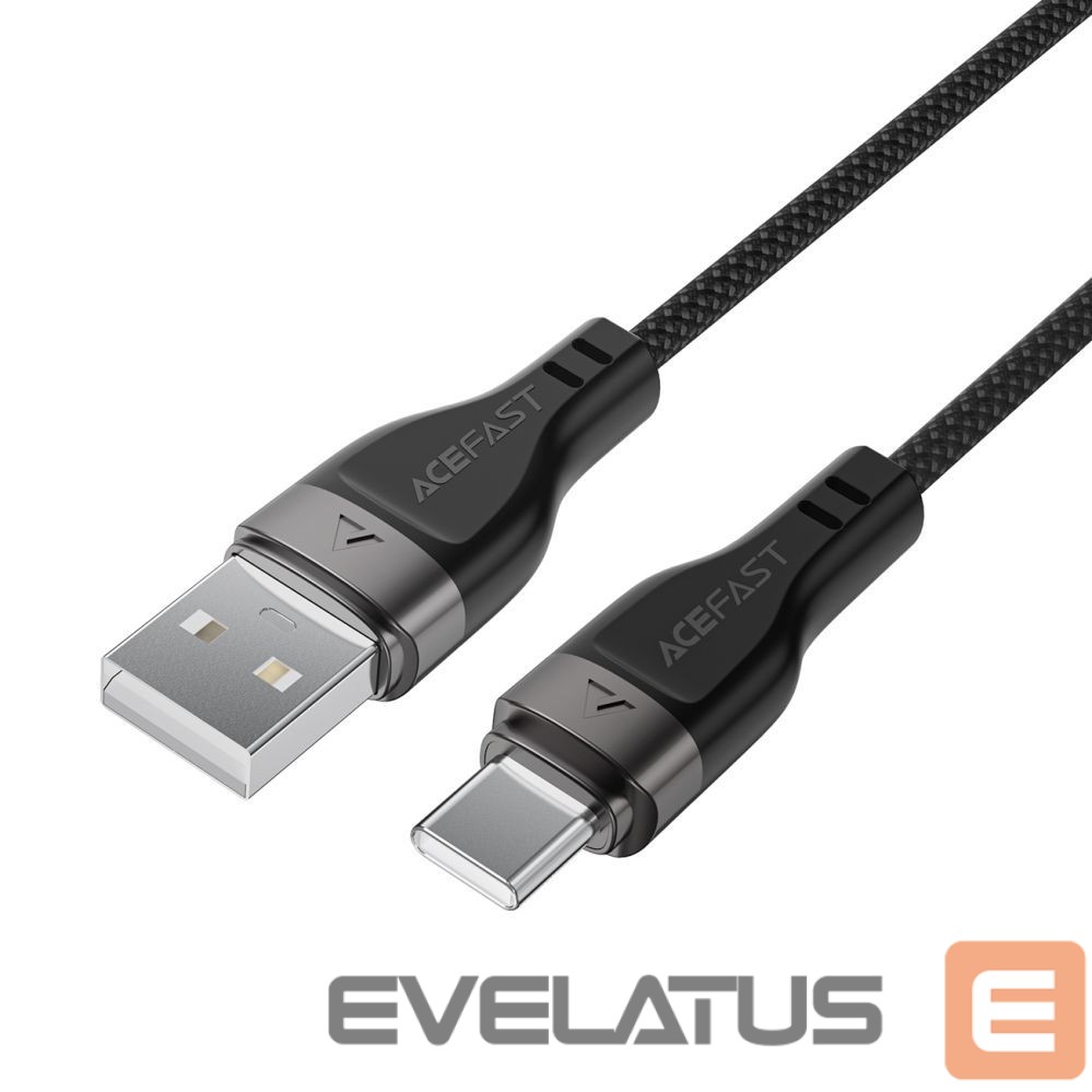 Kaabel Acefast Acefast C11-04 USB-A - USB-C 3A Cable 1.2m Magnetic Braid - Black