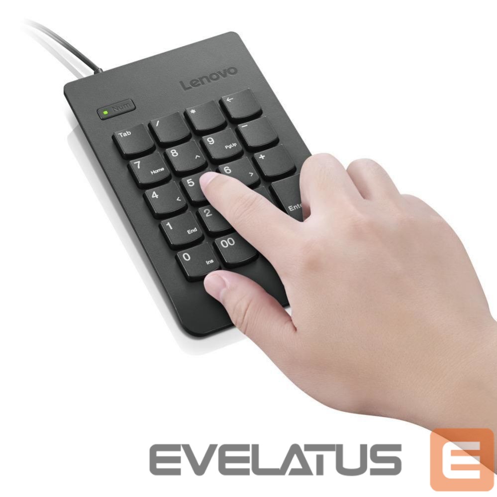 Arvuti klaviatuur Lenovo Essential USB Numeric Keypad Gen II Wired, Black