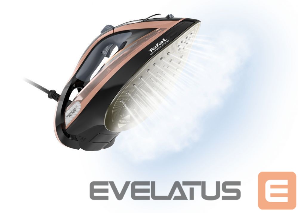 Triikrauad TEFAL Steam Iron FV9845 3200 W, Water tank capacity 350 ml, Continuous steam 60 g/min, Black/Rose Gold