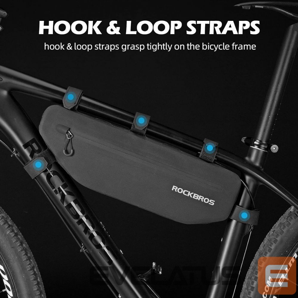 Jalgratta tarvik Rockbros Rockbros AS-043 bicycle bag with Velcro 3l - black