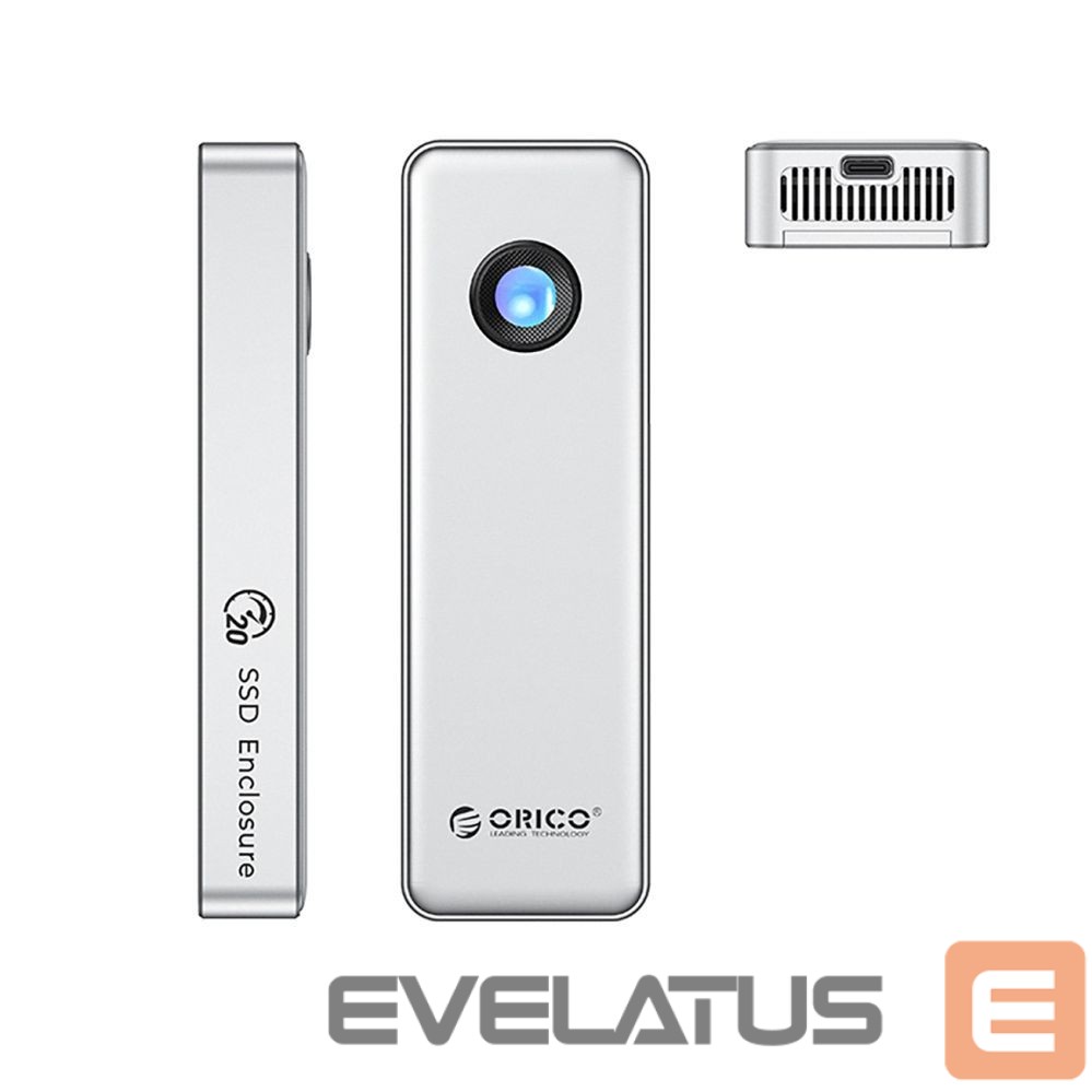 Muu arvutitarvik Orico Orico OUM2-G20 M.2 NVME USB-C 3.2 20Gb/s Disk Drive - Silver