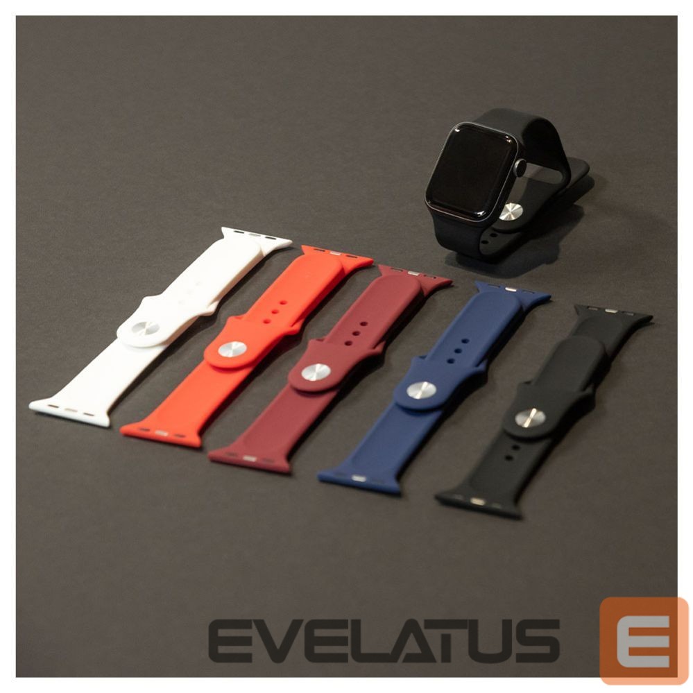 Rihm Evelatus Evelatus Apple Watch 38/40/41mm Silicone Loop Watch Straps (132mm M/L) Blue