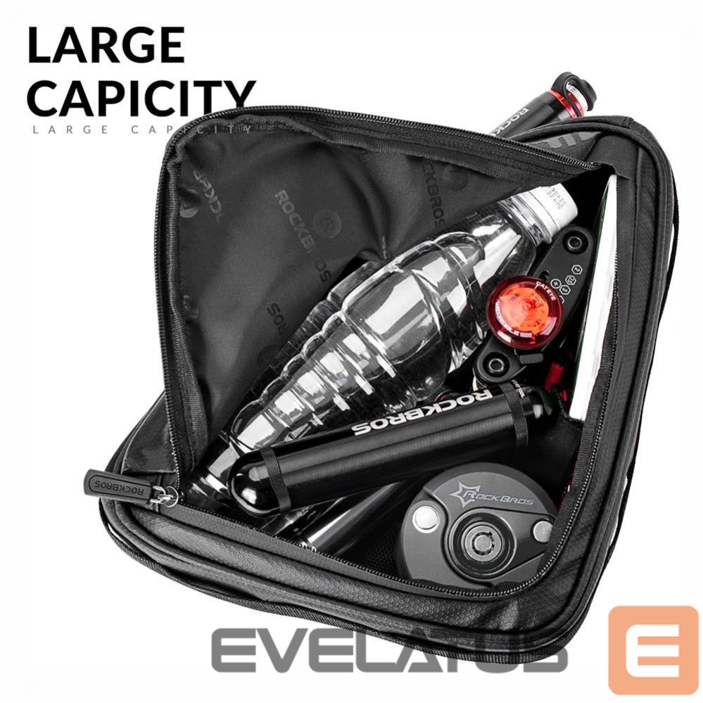 Jalgratta tarvik Rockbros Rockbros B39-2 waterproof bicycle bag for frame - black