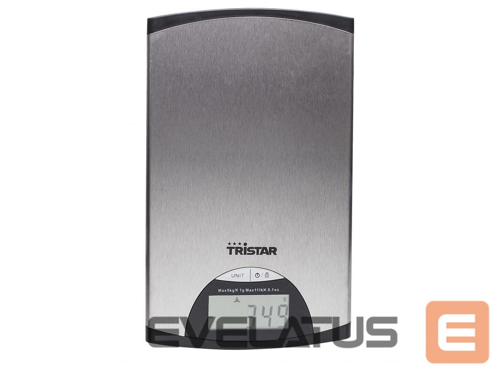 Köögikaalud Tristar Kitchen scale KW-2435 Maximum weight (capacity) 5 kg, Metallic