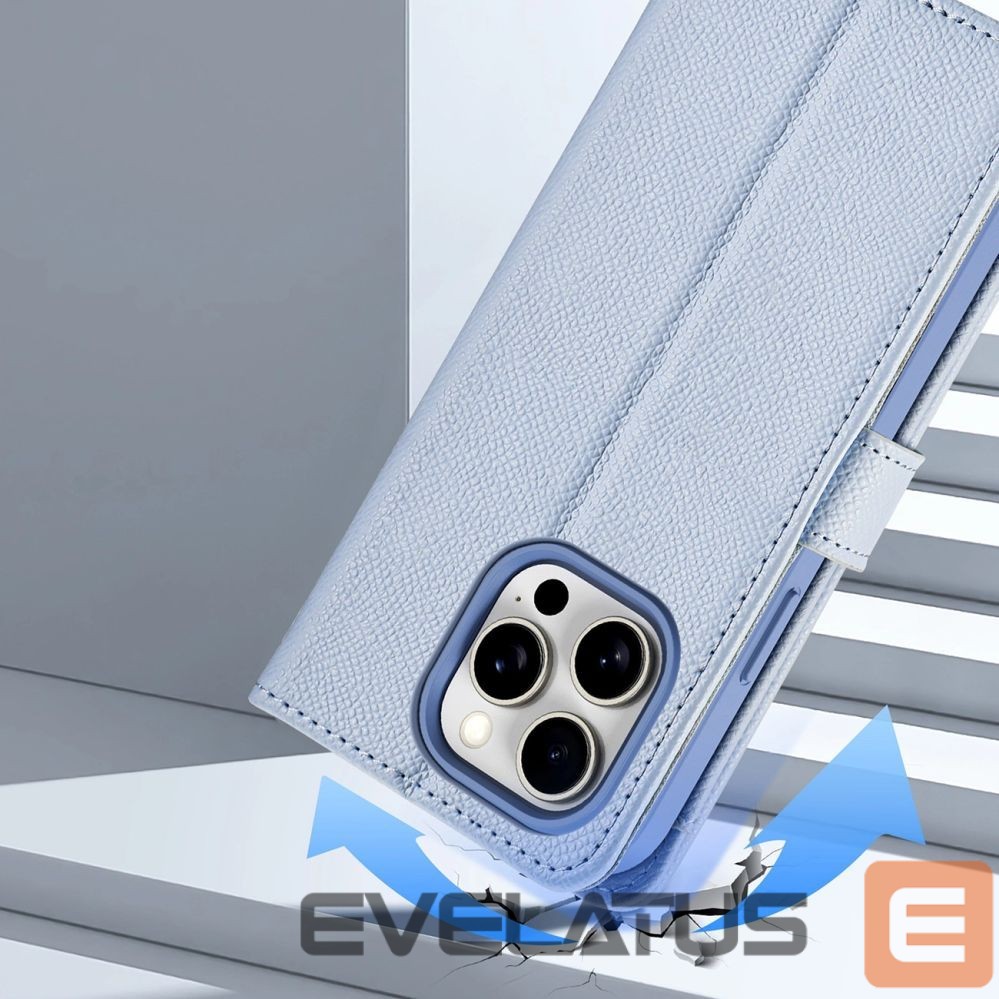 Tagakaaned Dux Ducis Dux Ducis Lawa Leather Case for iPhone 15 Pro Max - Blue