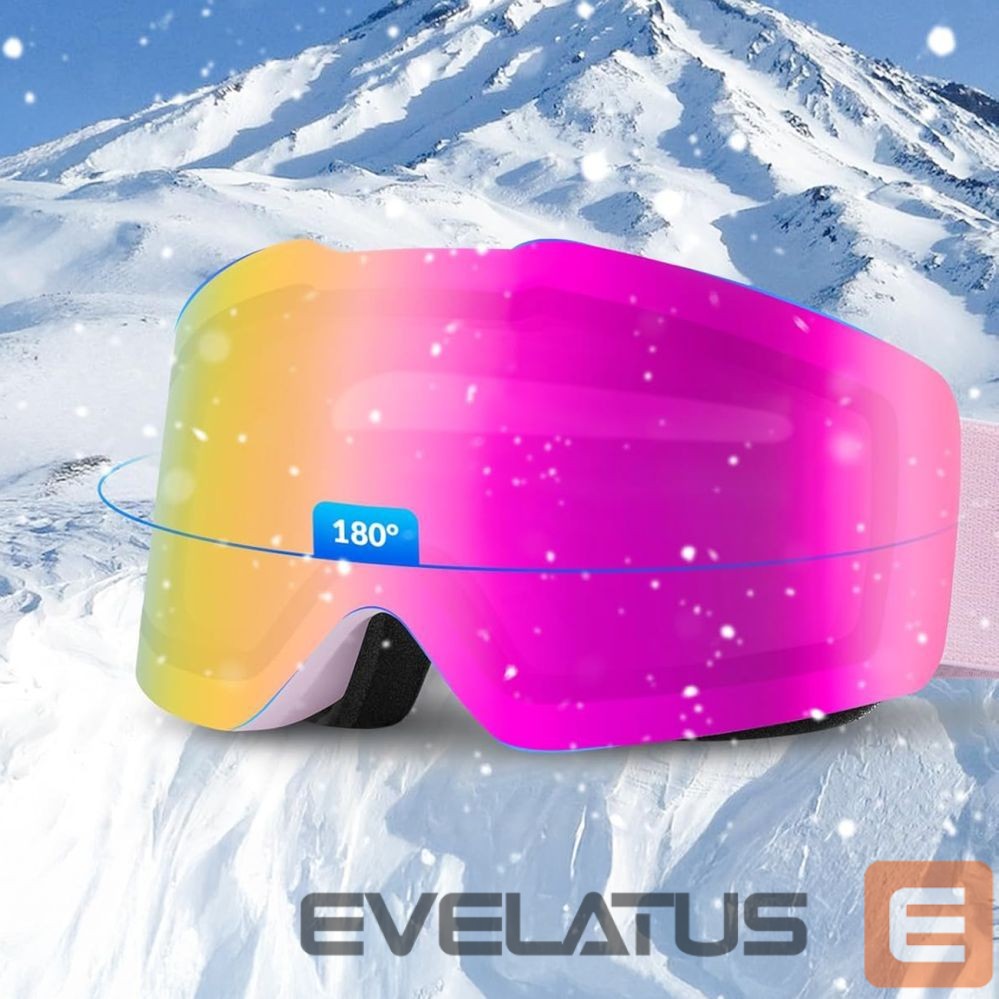 Teised Qunature Qunature Pink Frameless Ski Goggles - Pink