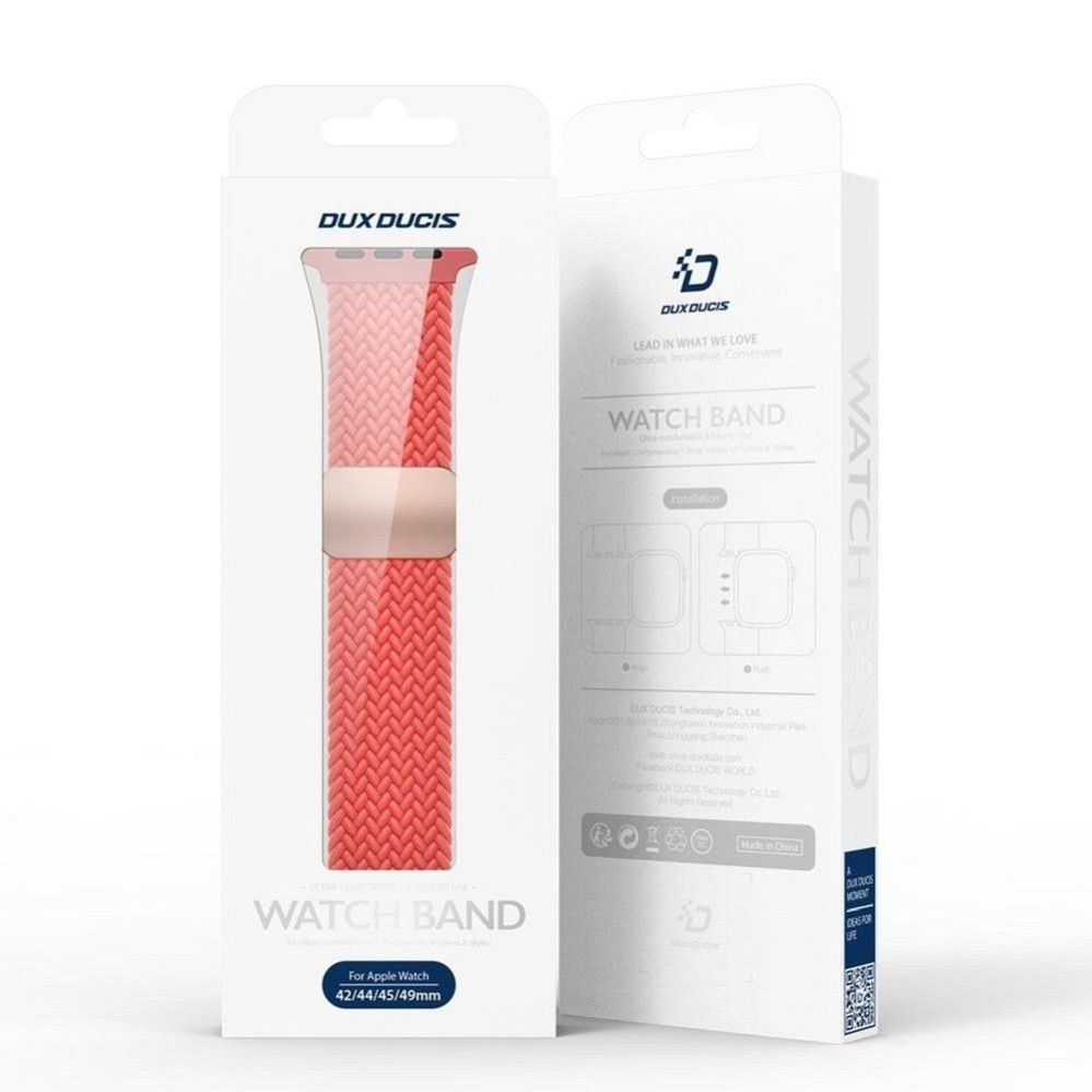 Rihm Dux Ducis DUX DUCIS strap MIXTURE PRO stretchable braided for Apple Watch 38 / 40 / 41 mm guava