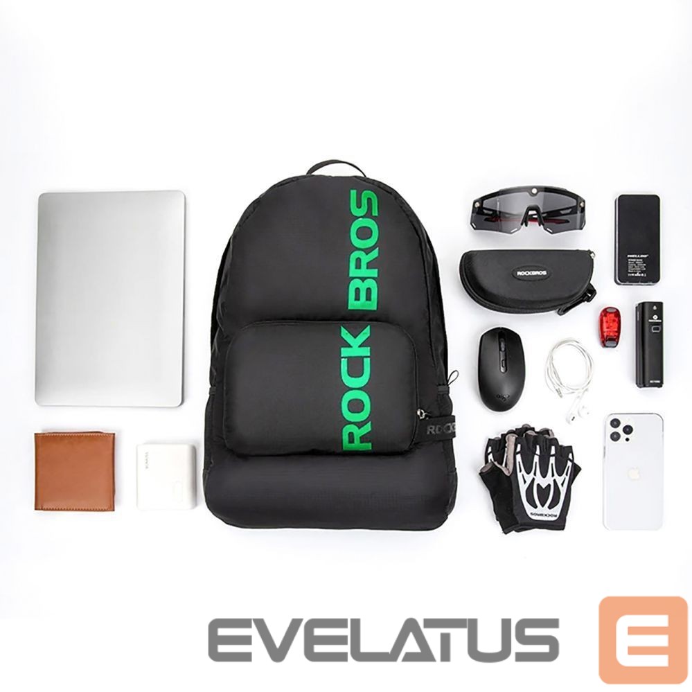 Jalgratta tarvik Rockbros Rockbros H10-BK sports foldable backpack 18 l - black