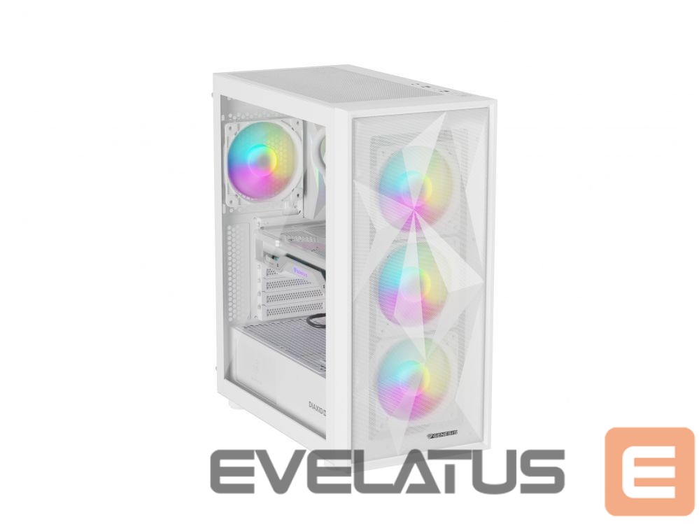 Arvuti komponendid Natec NATEC Genesis PC Case Diaxid 605 white