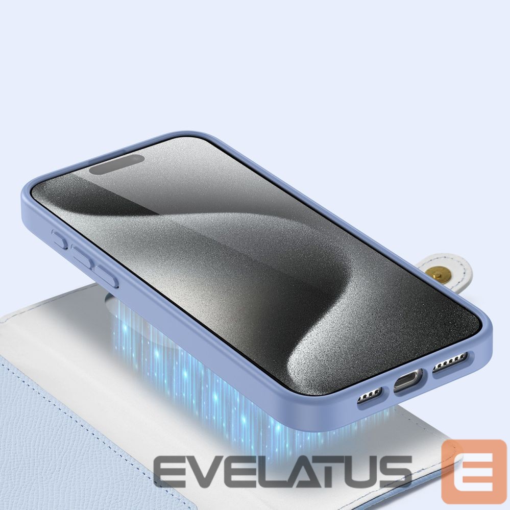 Tagakaaned Dux Ducis Dux Ducis Lawa Leather Case for iPhone 15 Pro - Blue