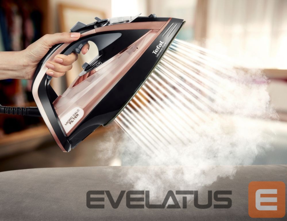 Triikrauad TEFAL Steam Iron FV9845 3200 W, Water tank capacity 350 ml, Continuous steam 60 g/min, Black/Rose Gold
