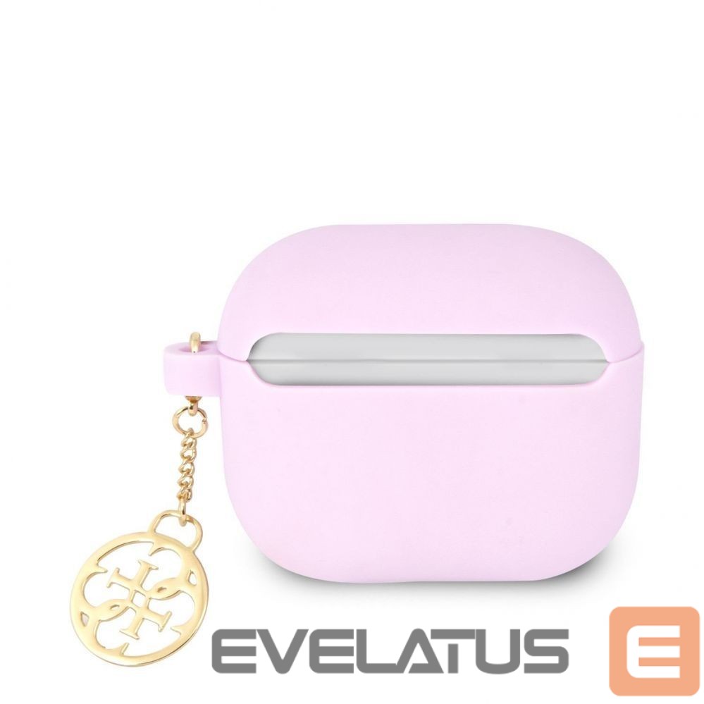 Korpus kõrvaklappidele Guess Apple Airpods 3 Charms Silicone Case Purple
