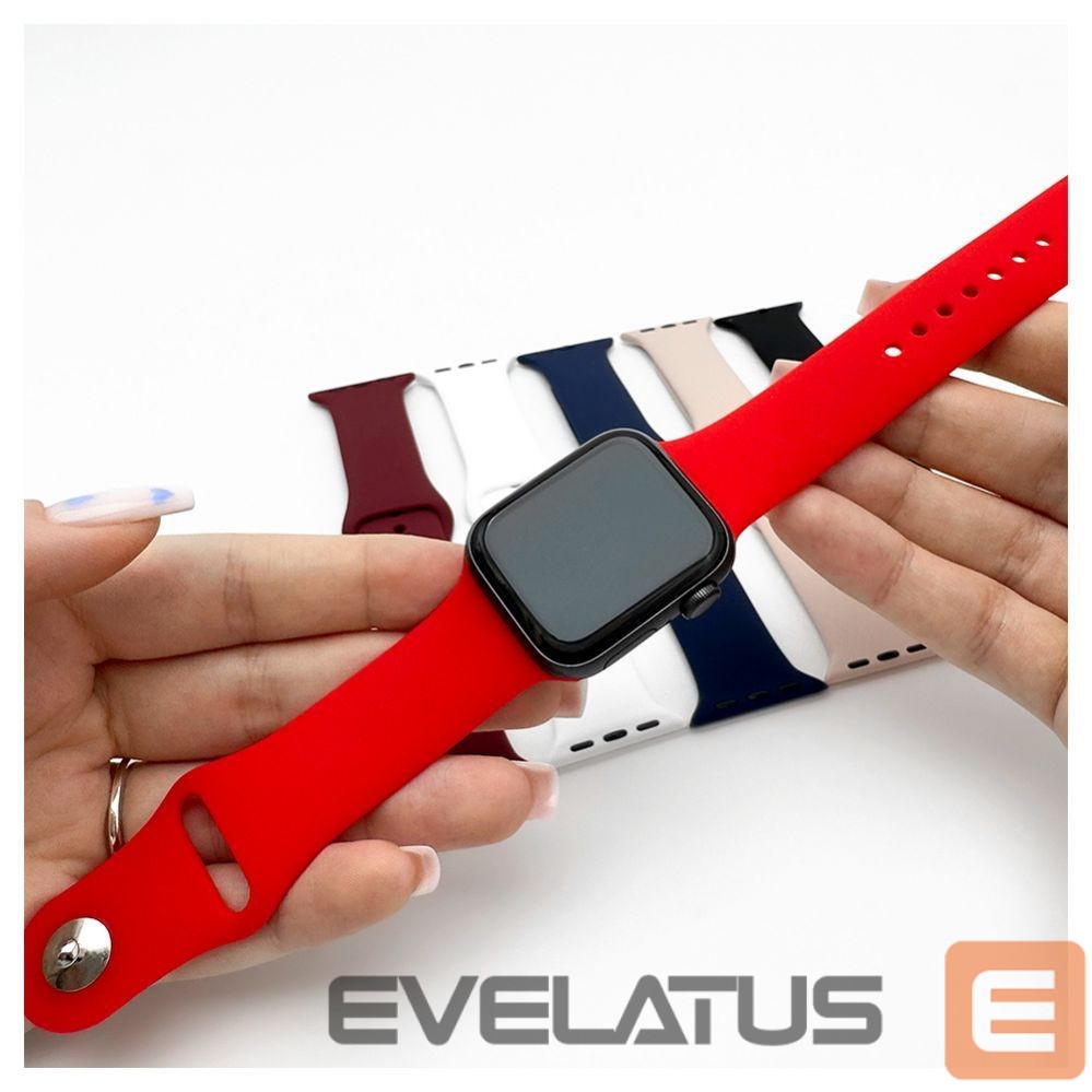 Rihm Evelatus Evelatus Apple Watch 38/40/41mm Silicone Loop Watch Straps (132mm M/L) Blue