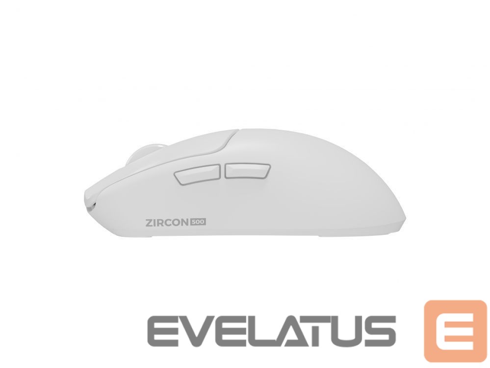 Arvutihiir Genesis Zircon 500 | Wireless/Wired | Gaming Mouse | 2.4 GHz, Bluetooth, USB | White