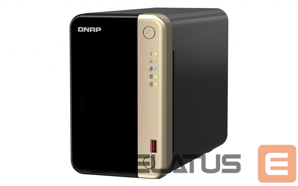 Mälupulk QNAP 2-Bay desktop NAS TS-264-8G N5095 4-core, Processor frequency 2.9 GHz, 8 GB, 1x HDMI 2.0; 2 x M.2 2280 PCIe Gen 3 x1; 2 x USB Type-A