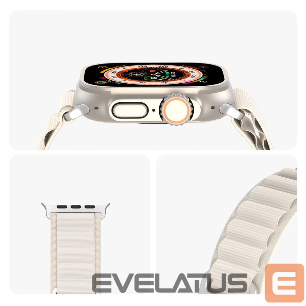 Rihm Dux Ducis Sport Buckle Strap for Apple Watch 38/40/41/42MM Starlight