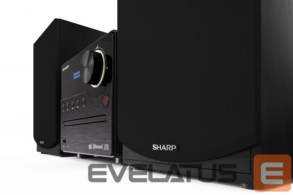 Interaktiivne lahendus Sharp XL-B517D(BK) Hi-Fi Micro System, CD/FM/USB/Bluetooth v5.0, Aux-in, 45W, Black