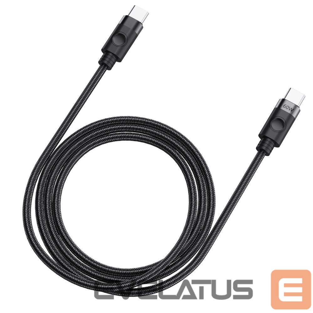 Kaabel Orico Orico CDX 60W 3A Power Delivery USB-C - USB-C 1m Cable - Black