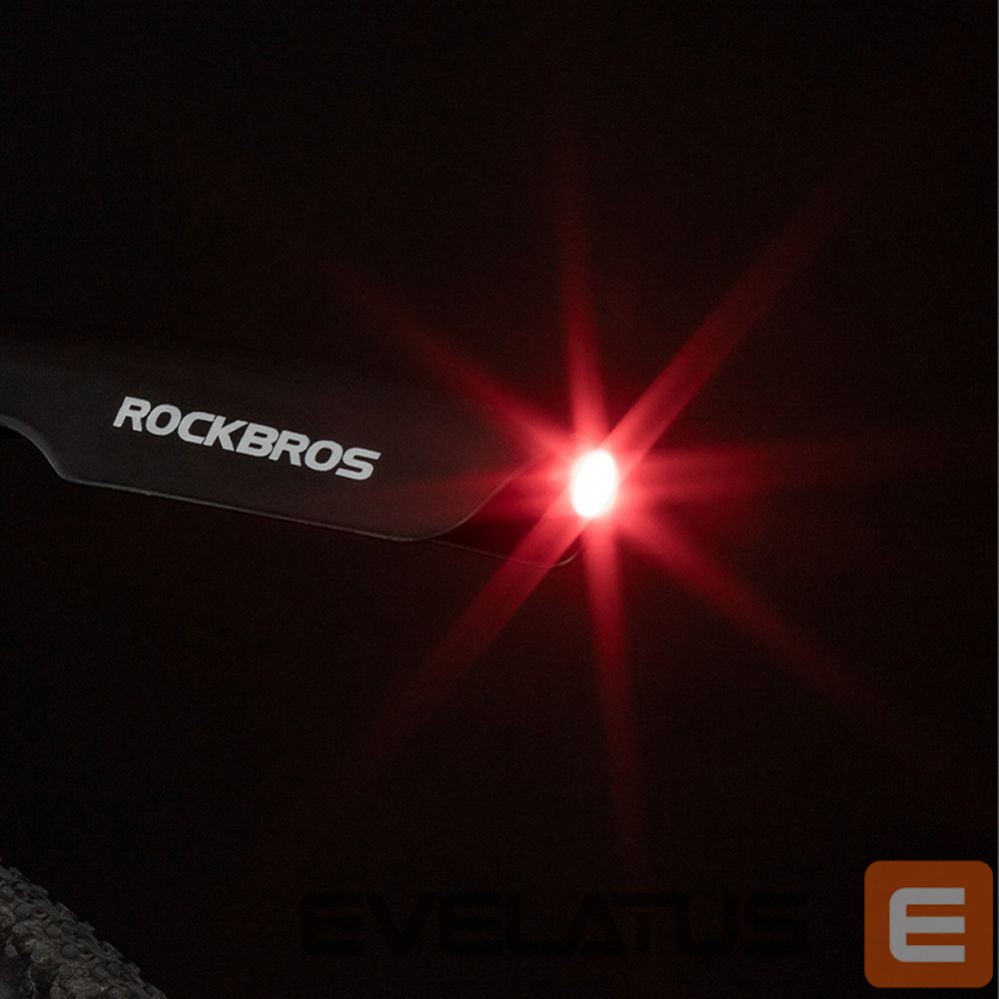 Jalgratta tarvik Rockbros Rockbros DNB8001 mudguard with red LED light - black