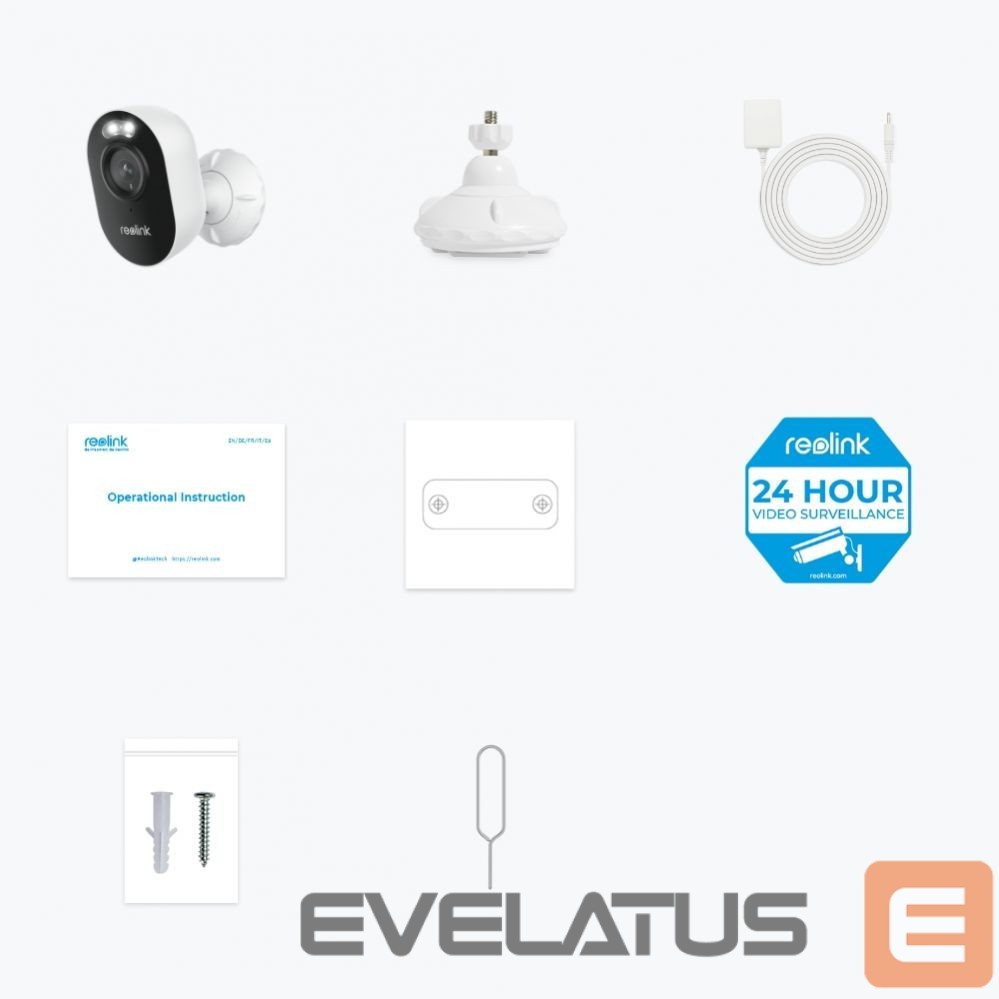 Veebikaamera Reolink Lumus Series E430 outdoor camera with light spotlight 4MP surveillance, White |
