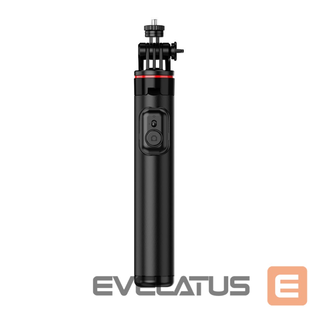 Kaameratarvik Hurtel Selfie stick WC12YDS 1.3m aluminum alloy telescopic tripod with dual lamp and phone holder - black