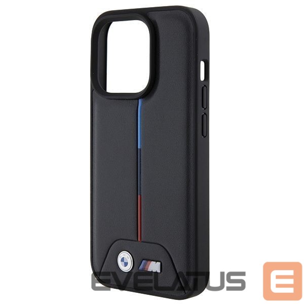 Tagakaaned BMW BMW Quilted Tricolor iPhone 15 Pro Case - Black