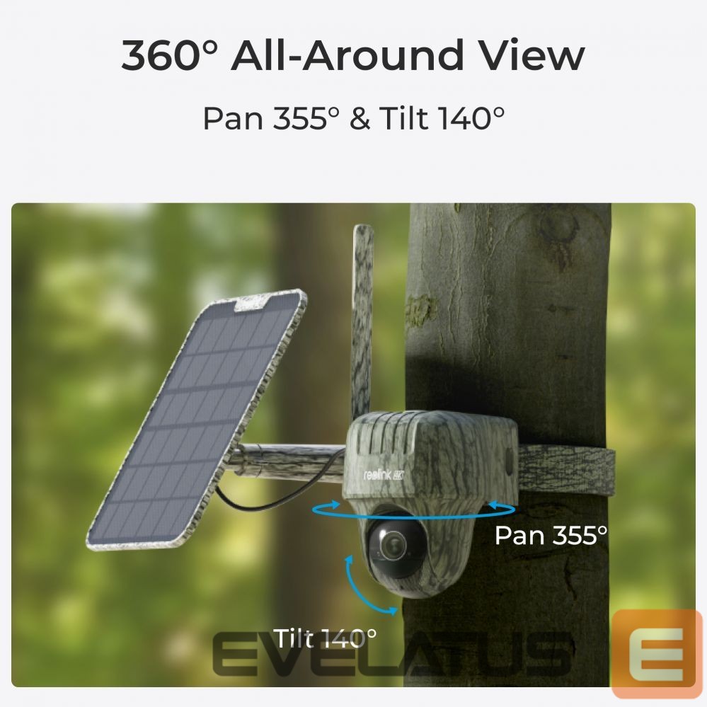 Veebikaamera Reolink Hunting Camera with Solar Panel Go Series G450 PTZ 8 MP Fixed Micro SD, Max. 128 GB